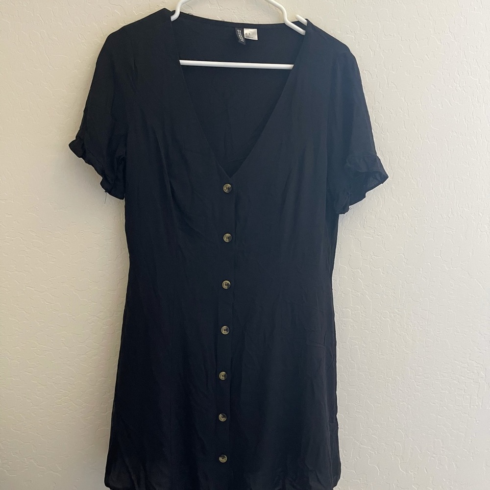Black H&M Button Down Dress